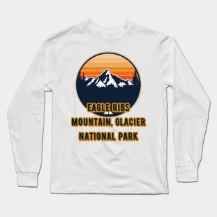 Eagle Ribs Mountain, Glacier National Park Long Sleeve T-Shirt